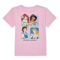 thumbnail image 3 of Disney Princess Shirt Girls' Express Yourself Character Portraits Crewneck Tee, 3 of 6