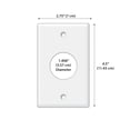 thumbnail image 2 of WIRESTER 1-Gang 1.406-Inch Hole Device Telephone/Cable Blank Receptable Wall Plate Cover, Penguins Ornaments Christmas, 2 of 6