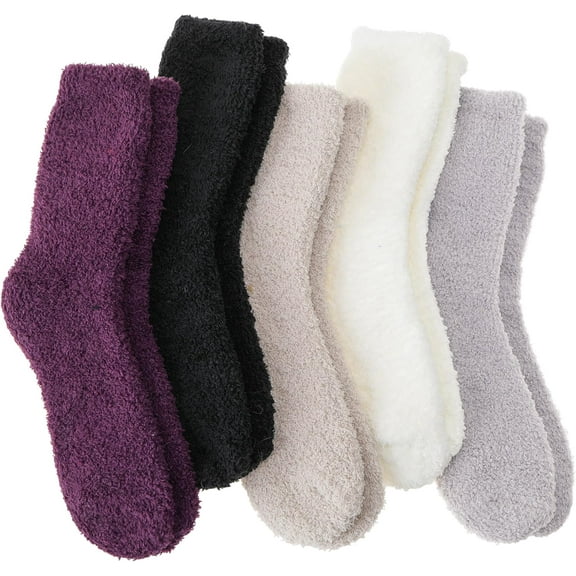 Fuzzy Socks Fluffy Thick Warm Winter Soft Cozy Plush Sleep Home Fleece Cabin Soft House Socks for Women Men