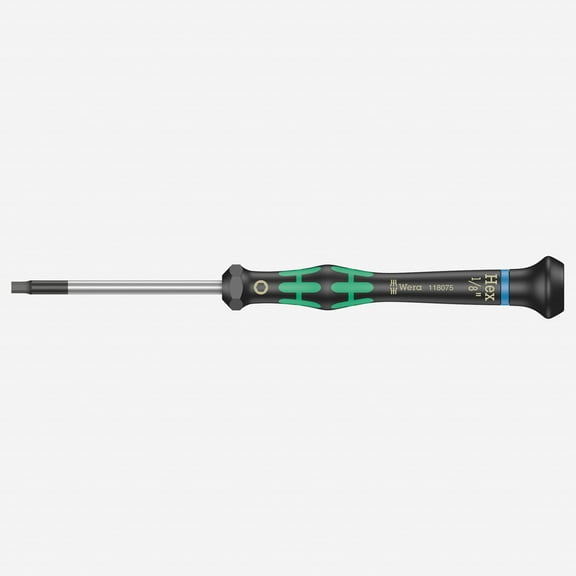 Wera 118075 1/8" x 60mm Kraftform Micro Hex Precision Screwdriver