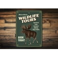 thumbnail image 1 of Wildlife Tours Novelty Sign, Metal Wall Decor - 10x14 inches, 1 of 4