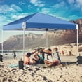 thumbnail image 4 of Aoodor 12'x12'  Pop-Up Canopy Tent with Roller Bag, Outdoor Portable Instant Shade - Blue, 4 of 13