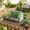 Green, variant on 2 in 1 Raised Planter Greenhouse Galvanized Raised Garden Bed with Mini Greenhouse Cover Clear Dark Gray for Outdoor Vegetables Herbs Flowers
