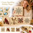 thumbnail image 4 of Pearl Diamond Painting, Christmas Bird Pearl Painting Kit with Frame, 3D Pearl Diamond Art Craft for Adults & Beginners, DIY Diamond Art Kits with Frame, Christmas Wall Art Decor Gift, 7.87in, 4 of 7