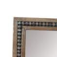 thumbnail image 4 of Luxen Home Natural Wood Metal Insert Window Wall Mirror, 4 of 6