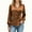 Coffee women's v neck long sleeve blouse a1, variant on Summer Women's V Neck Long Sleeve Blouse Satin Wrap Button Down Elegant Casual Tops Beach Vacation Fashion Clothes, Red 2XL
