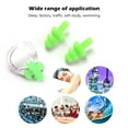 thumbnail image 2 of bedienty Silicone Waterproof Nose Clip Swimming Earplug Portable Ear Protector Green 1Set, 2 of 6
