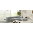 thumbnail image 3 of Modern L-Shaped Sectional Sofa with High-Density Foam & Chaise Lounge, 122" Wide, 2-Piece Fully Assembled Right-Facing Set for Living Room Comfort, 3 of 9