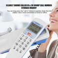 thumbnail image 2 of Landline Telephone, Crystal Button Corded Phone with FSK/DTMF Caller ID Wall Mount Function for Home, 2 of 5