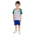 thumbnail image 2 of Wonder Nation Toddler Boys Short Sleeve Graphic Tee and Shorts Set, 2-Piece Sizes 12M-5T, 2 of 8
