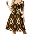 thumbnail image 1 of Robe Vintage Rétro Style Années 70 Robe Cocktail Longue Vêtements d'Été pour Femmes, 1 of 4