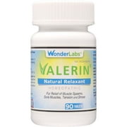 Stress, Cramps, Muscle Cramps, All-Natural Relaxant | A Proprietary Blend of Valerian Root, Passion Flower, Magnesium and Other Ingredients for a Homeopathic Option for Pain and Stress - 90ct