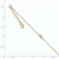 thumbnail image 2 of 14k Two Tone Gold Mirror Bead 9 Inch Plus 1 Anklet Ankle Bracelet, 2 of 6