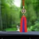 thumbnail image 5 of Colgante de espejo retrovisor de coche con borlas, regalo decorativo, colgante de espejo retrovisor Redondo, 5 of 8