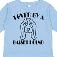 thumbnail image 4 of Inktastic Basset Hound Dog Gift Boys or Girls Long Sleeve Toddler T-Shirt, 4 of 5