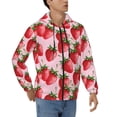 thumbnail image 4 of Zip Up Hoodies for Men - Strawberry funny Long Sleeve Comfrt Men'S Fashion Hoodies & Sweatshirts, Jackets for Men Hoodies Pullover Clothing Clothes with Pouch, 4 of 5