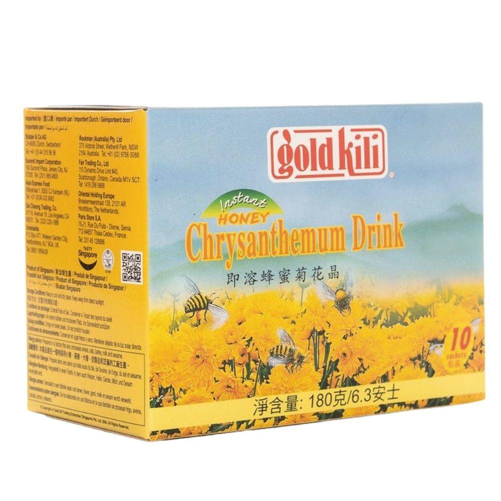 Gold Kili Instant Honey Chrysanthemum Tea 10 Sachets 6.3 Oz (180 g