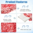 thumbnail image 4 of Uxcell 4pcs Microfiber Car Wash Mitts 10" x 8" Scratch Free Wash Gloves Absorbent for Car Washing Home Clean Red White, 4 of 7