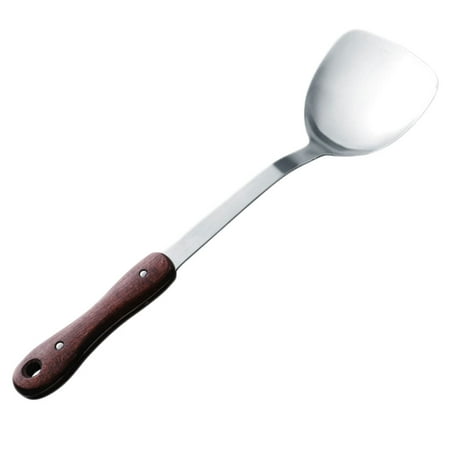 

BESTONZON Household Stainless Steel Spatula Safe Wood Handle Spatula Kitchen Cooking Tool (Spatula)