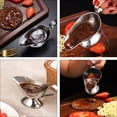 thumbnail image 2 of 3pcs Gravy Boats Stainless Saucier Sauce Boats Seasoning Storage Containers, 2 of 8