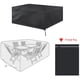 thumbnail image 4 of Cubierta A Prueba De Polvo De Tela De Oxford Negro, Resistente A La Lágrima, Impermeable, Impermeable Con 6 Opciones De Tamaño, Adecuadas Para La Mesa Y Silla Del Patio, 4 of 7