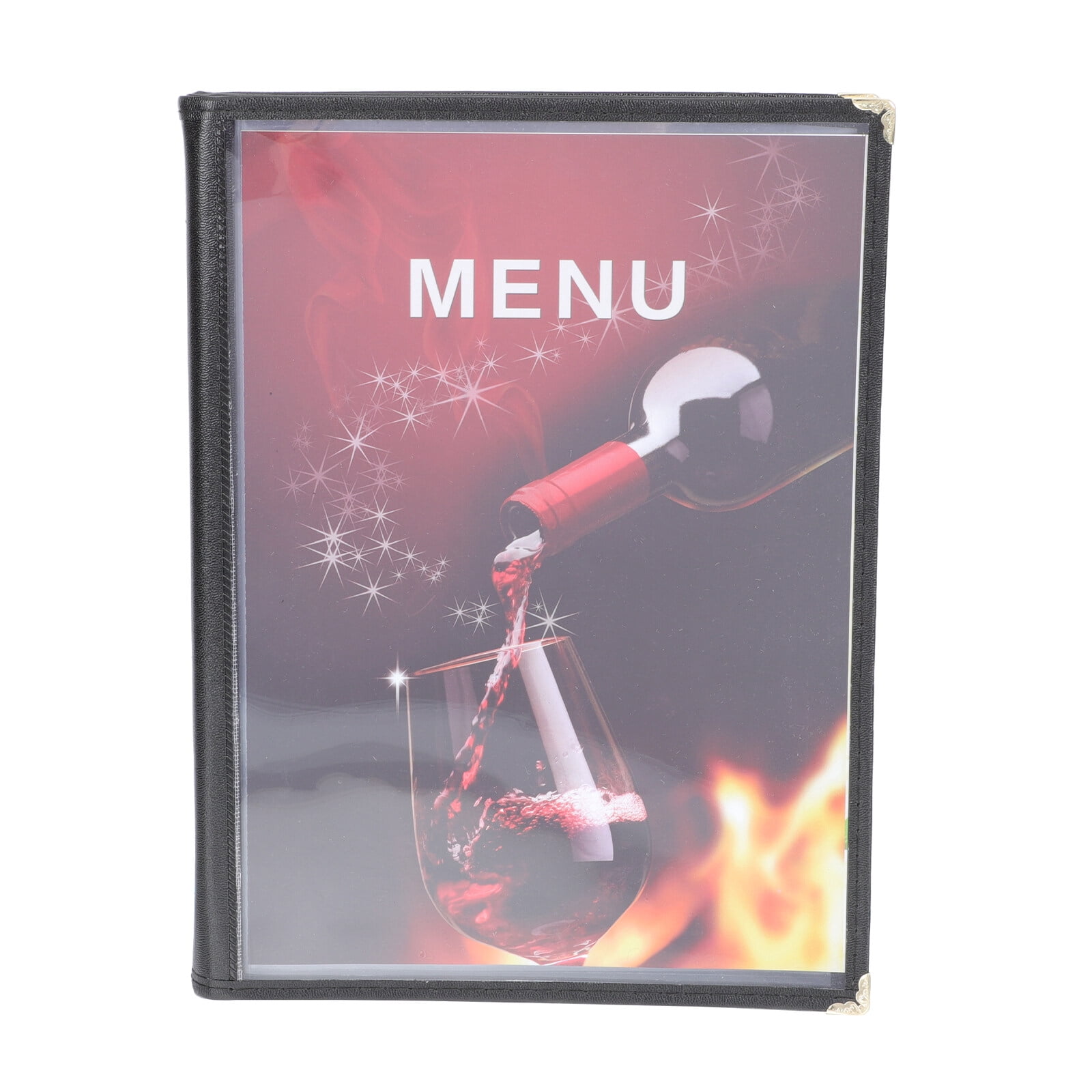 Shuliwen Menu Cover Waterproof Restaurant Menu Protective Cover Transparent Recipe Book Protector