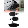 thumbnail image 4 of UTVMA Aluminum Side View Mirrors For all UTV/Side by Sides | Adjustable| Fits with most windshields | Interchangable Colors | Easy Install (Black, Full Set with Rear View (C Clamp)), 4 of 6