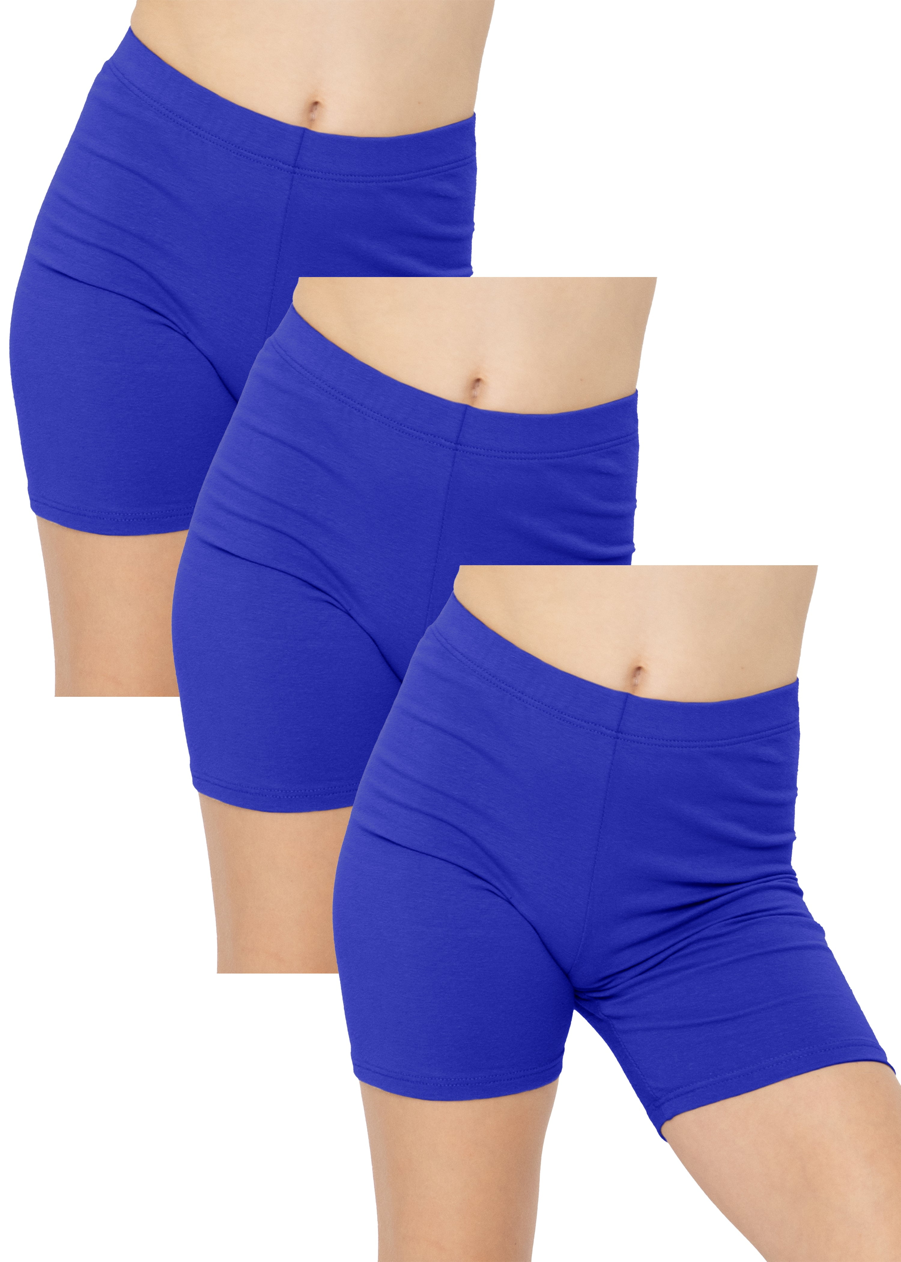 royal blue biker shorts