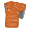 thumbnail image 1 of Inkdotpot Rose Gold Foil Paper Hang Tags Happy Diwali Favor Tags 100 Pack, 1 of 6