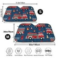 thumbnail image 3 of Picia Fire Truck 1 Curved Windshield Sunshade Accordion Folding Style Auto Shade for Car Truck SUV Van Blocks UV Ray Sun Visor Protector -Small, 3 of 7