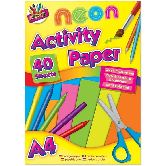 ArtBox Papier Néon A4 (Pack de 40)