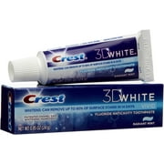 Crest 3D White Vivid Fluoride Anticavity Toothpaste, Radiant Mint 0.85 oz (Pack of 2)
