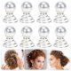 thumbnail image 2 of 20 pinzas para el cabello en espiral con perlas, ideales para trenzas y otros peinados femeninos., 2 of 7