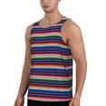 thumbnail image 2 of Fuzoiu Mexican Blanket stripes Men's Workout Tank Tops,Sleeveless Gym Shirt Quick Dry,Fitness Bodybuilding T-Shirt,Muscle Athletic Workout Tee-XX-Large, 2 of 7