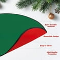 thumbnail image 4 of Christmas Tree Floor Protector Mat - 76x76cm Green Cloth - Reversible Red/Green Design - Protects Floors from Scratches - Easy Clean & Store - Durable Holiday Decor for Real & Artificial Trees, 4 of 6