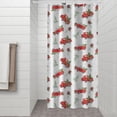 thumbnail image 2 of Red Christmas Truck Pattern Shower Curtain 36"x72" ,Bathroom Decorative Shower Curtains Set with 12 Hooks,Modern Waterproof Washable Shower Curtain, 2 of 6