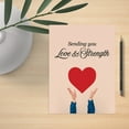 thumbnail image 2 of Koyal Wholesale Jumbo Sympathy Card with Envelope, Sending You Love & Strength, 8.5" x 11", 1-Pk, 2 of 5