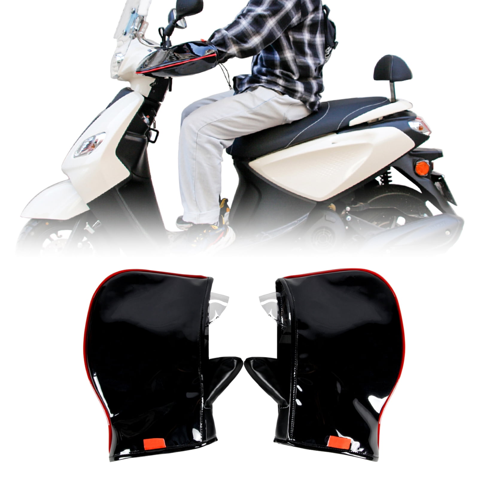 Gloves Handlebar Mittens, Winter Motorcycle Handlebar Mittens Windproof Waterproof  Handlebar Warmer Gloves For Men Women