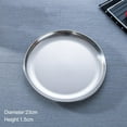 thumbnail image 2 of Clearance Sale!!!Metal Stainless Steel Storage Tray Round Snack Fruit Cosmetics Organizer Dinner Plates Container Decor, 2 of 8