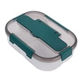 thumbnail image 1 of 1PC Bento Box Separate Plastic Lunch Box Portable Lunch Box Microwave Lunch Box Green, 1 of 1