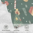 thumbnail image 5 of Yayeee 2 Pack Hand Towels for Bathroom 100% Cotton 16" x 28" Soft Absorbent Kitchen Towel, Brown Christmas Gingerbread, 5 of 7