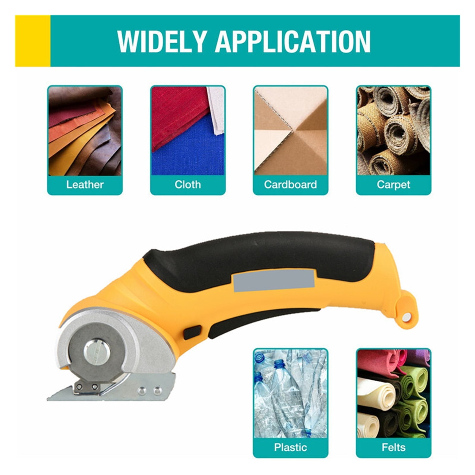 Electric Scissors Rechargeable Cordless Electric Cutter Shear For Cardboard Leather Fabric Scrapbook Carpet Electric Rotary Cutt ,Lightweight and Comfortable