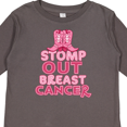 thumbnail image 4 of Inktastic Stomp Out Breast Cancer with Pink Cowgirl Boots Boys or Girls Long Sleeve Toddler T-Shirt, 4 of 5