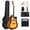 Brown, variant on Ktaxon 41-Inch Full-Size Acoustic Electric Guitar with 10W Amp Bag Tuner and other Accessories Green