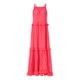 thumbnail image 4 of VISgogo Vestido sin mangas de verano para mujer, color sólido, cuello cuadrado, sin mangas, informal, de una pieza con dobladillo con volantes para damas, S / M / L VISgogo moda, 4 of 9