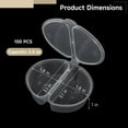 thumbnail image 4 of 100 PCS 2-Compartment Condiment Cups with Lids, 3.4 oz Disposable Leak Proof Sauce Containers, Clear Plastic Snack Containers for Travel & Meal Prep, 4 of 5