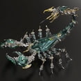 thumbnail image 4 of 3D Metal Steampunk Mechanical War Scorpion Puzzle for Adults to Build, Full Metal Bionic Animal Assembly Model Kit, Highly Articulated for Dynamic Poses, Home Office Decor & Gift (1073PCS), 4 of 10