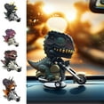 thumbnail image 3 of Dinosaur Rides Motorcycle Model Car Ornament, 3D Dinosaur With Moving Parts Dashboard Decor, Unique Drift Design For Auto Interior, Personalized Stylish Decoration For Men Women, 3 of 3