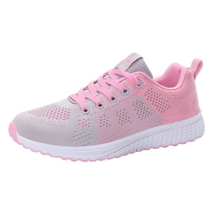 LNMQLPDBS Sneakers for Women Mesh Solid Non-Slip Lace-Up Shoe Sneakers Casual Shoe Student Running Shoe