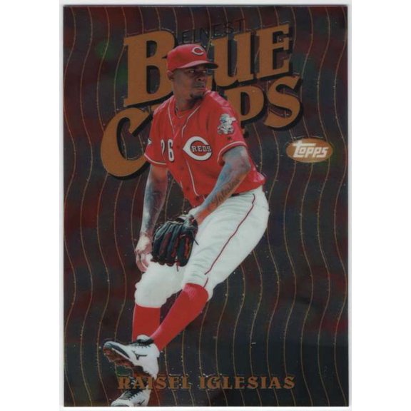 Collectible 2019 Finest Blue Chips #FBC-RI Raisel Iglesias Cincinnati Reds MLB Baseball Trading Card
